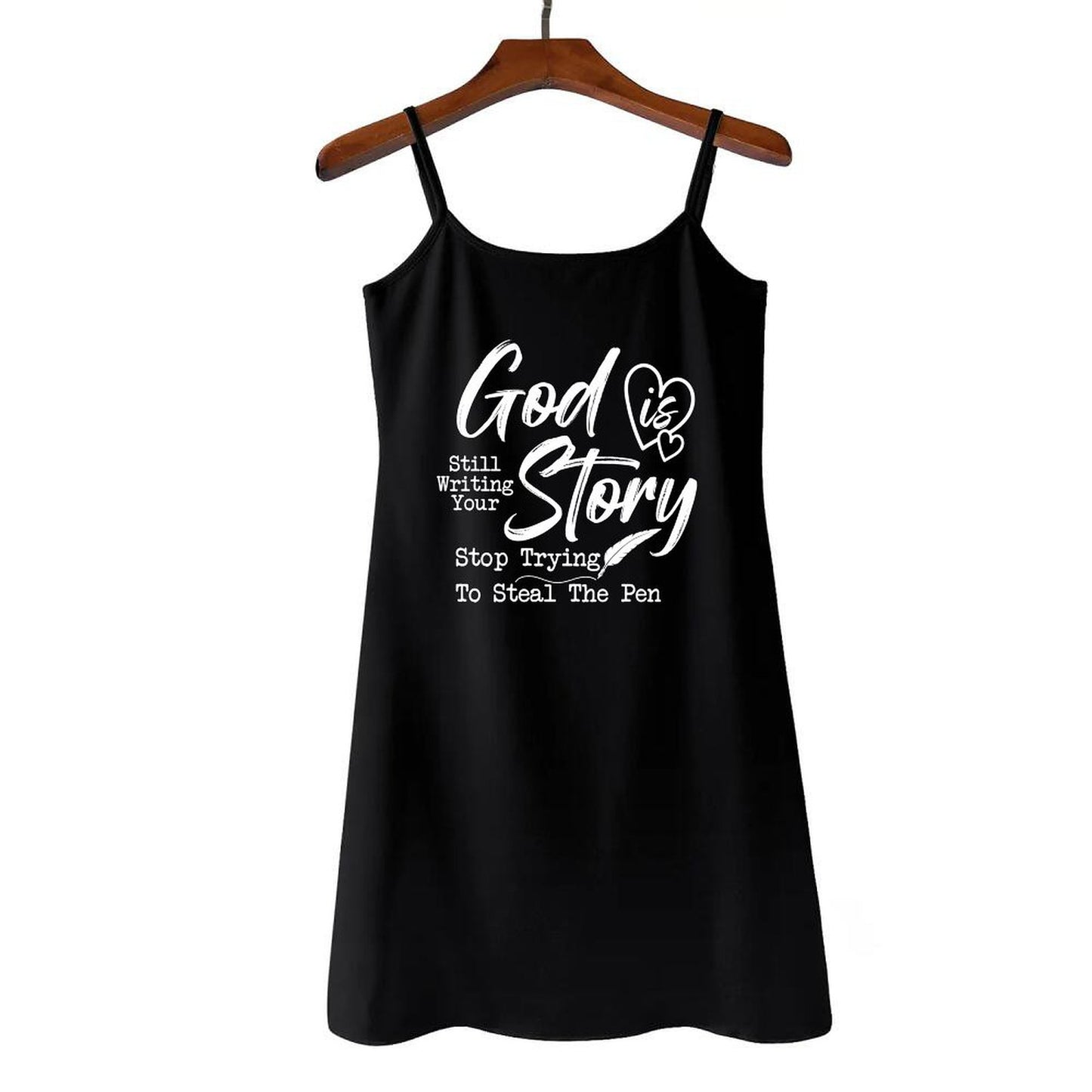 He Is Still Writing Your Story Women's Christian Camisole Nightdress - ClaimedbyGodDesigns