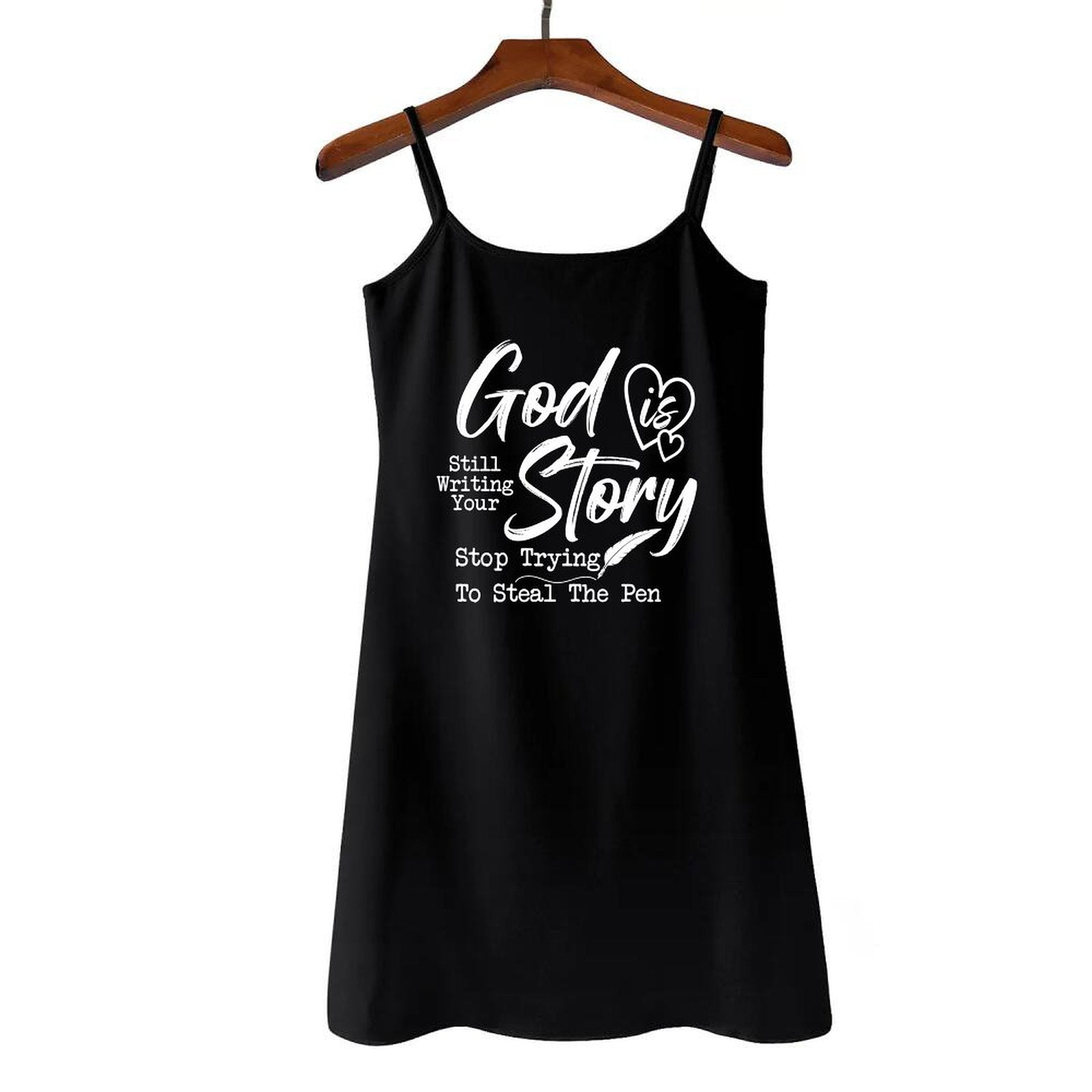 He Is Still Writing Your Story Women's Christian Camisole Nightdress - ClaimedbyGodDesigns