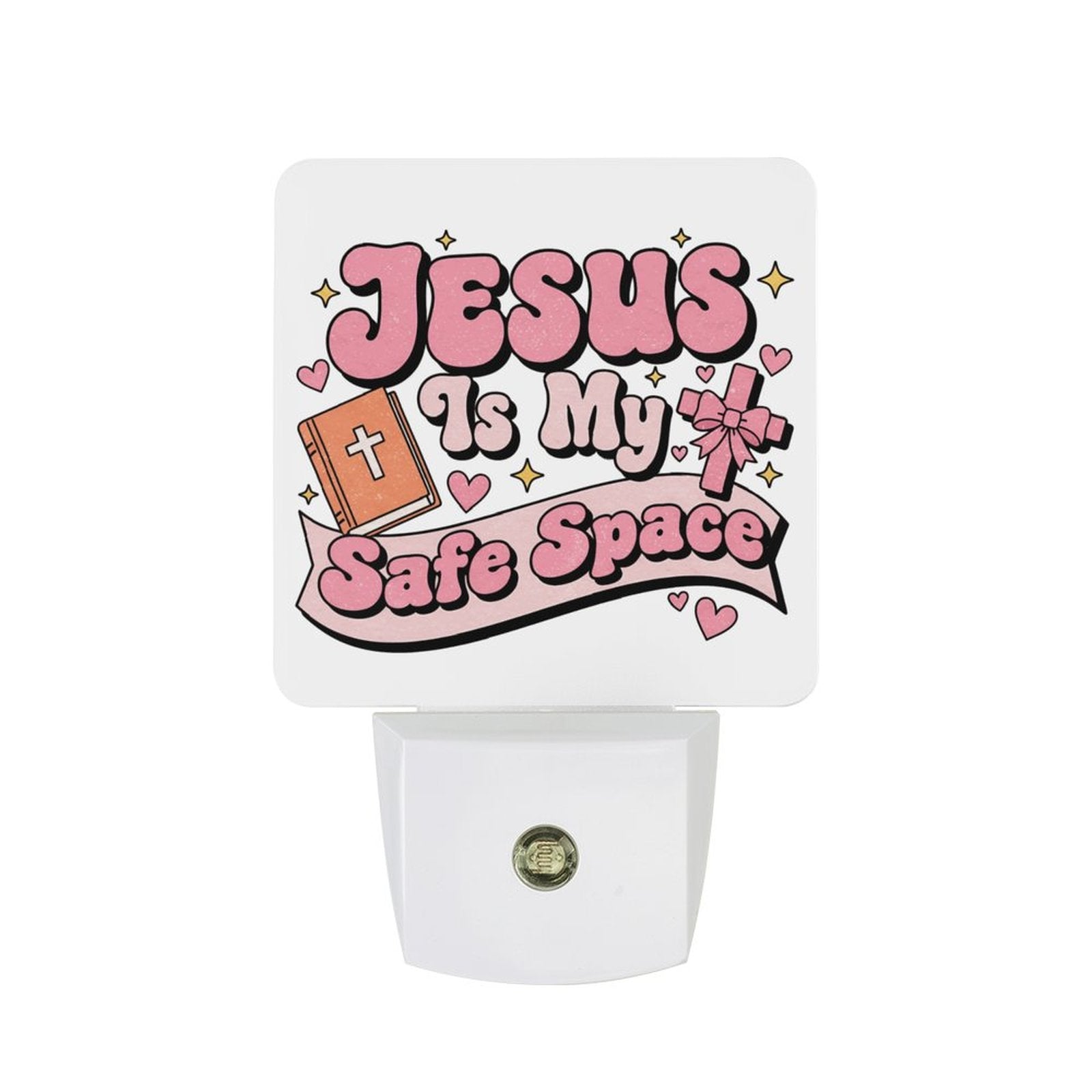 He Is My Safe Space Christian Night Light For Kids - ClaimedbyGodDesigns