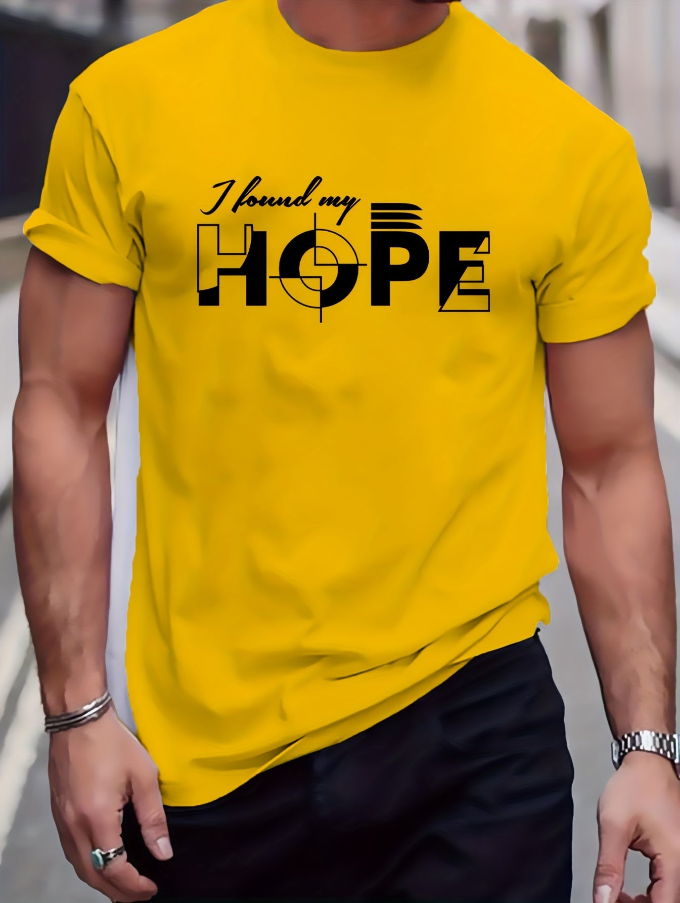 I Found My Hope Men's Christian T-shirt claimedbygoddesigns