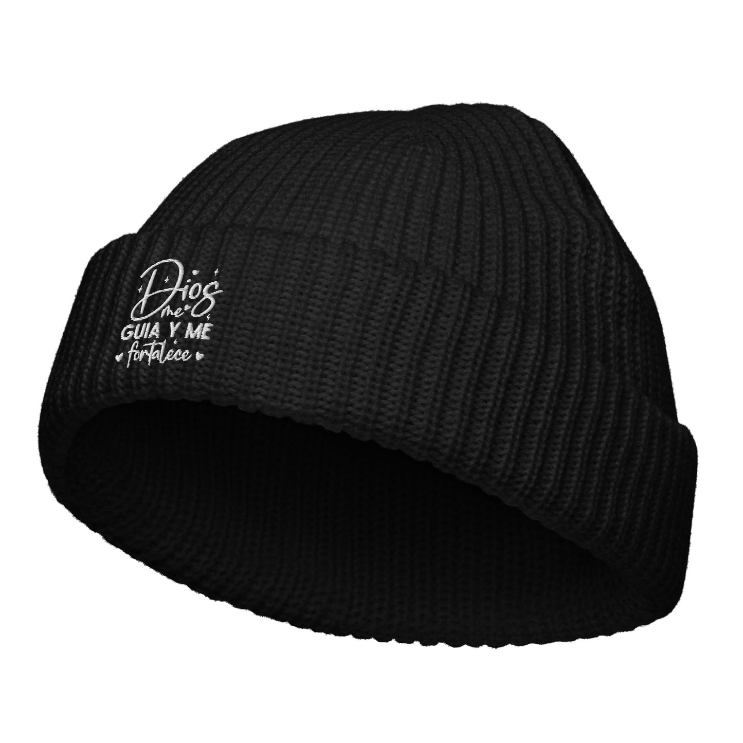 Dios Me Guia Y Me Fortalece Spanish Christian Fisherman beanie