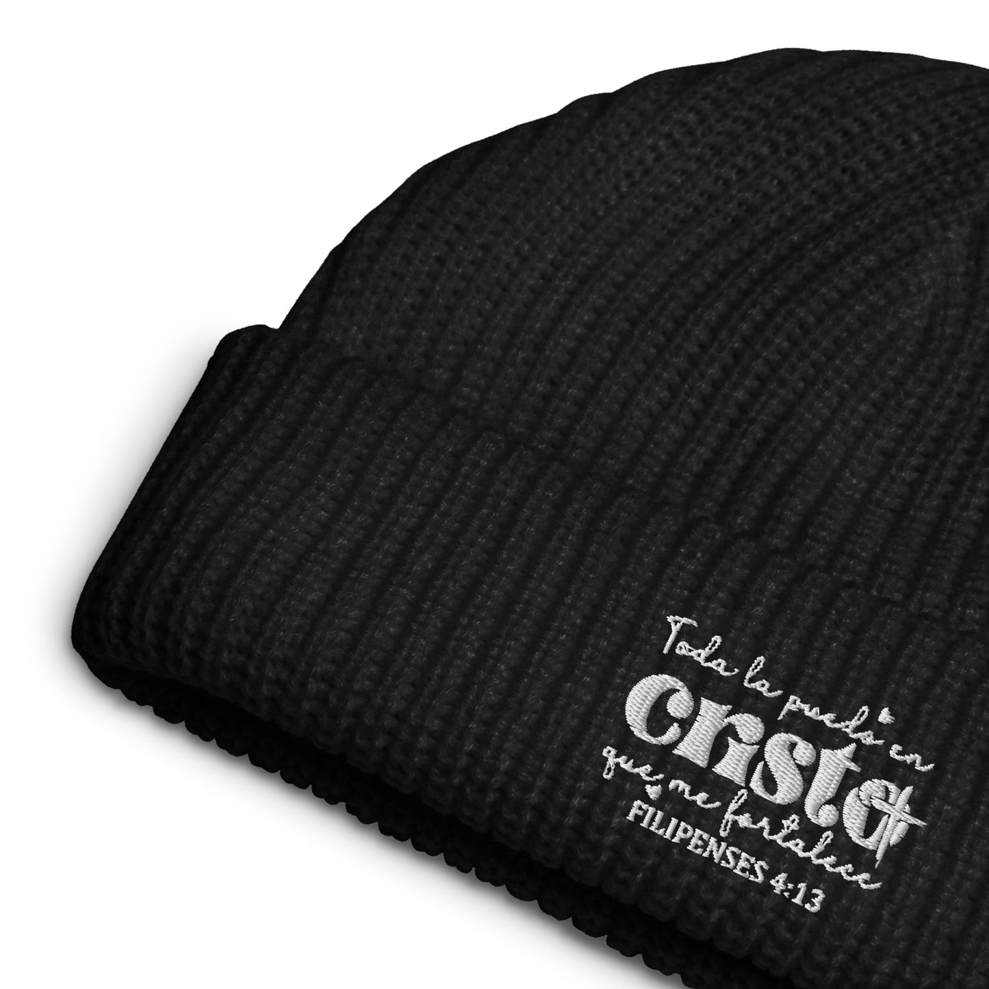 Todo La Puedo En Cristo Que Me Fortalece Spanish Christian Fisherman beanie