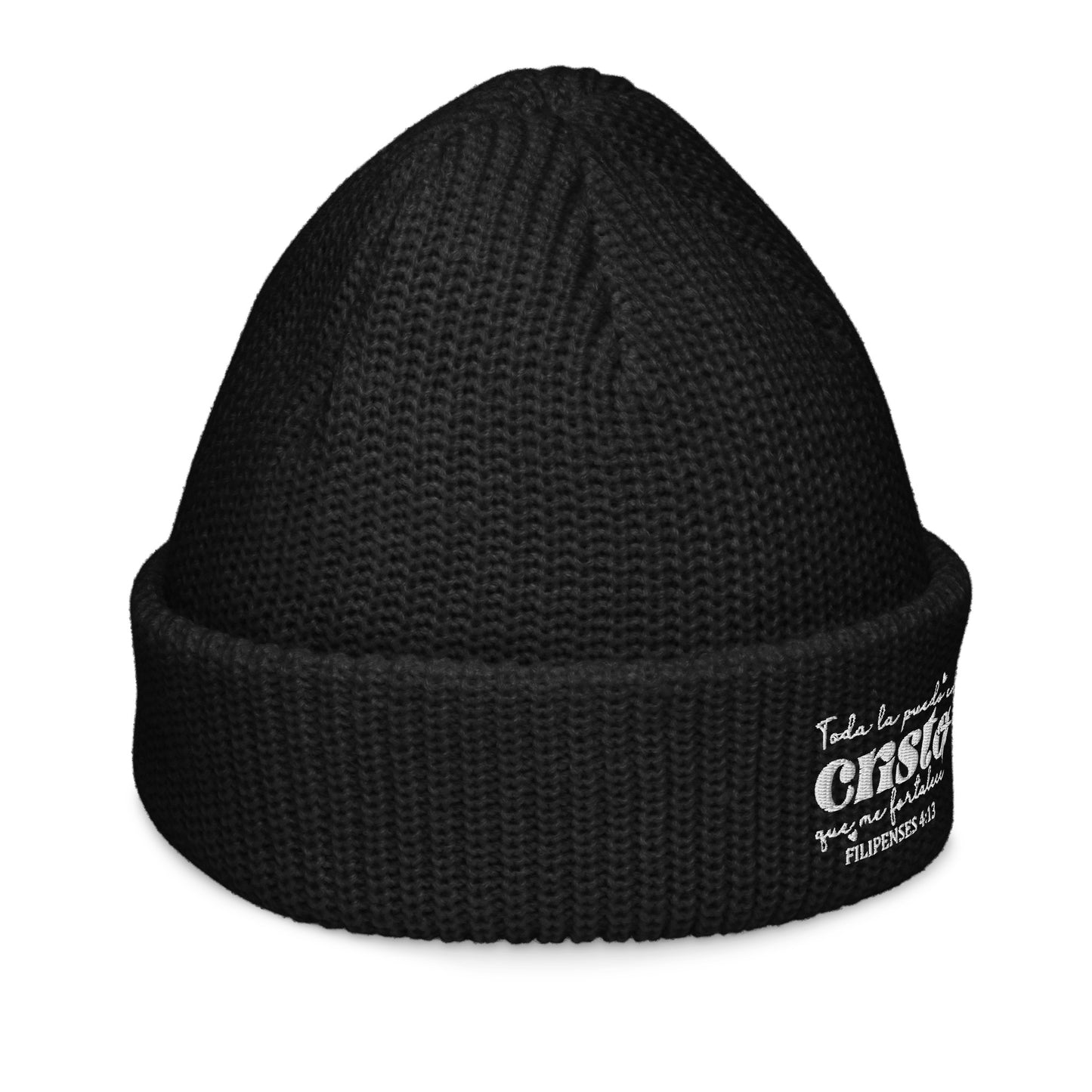 Todo La Puedo En Cristo Que Me Fortalece Spanish Christian Fisherman beanie