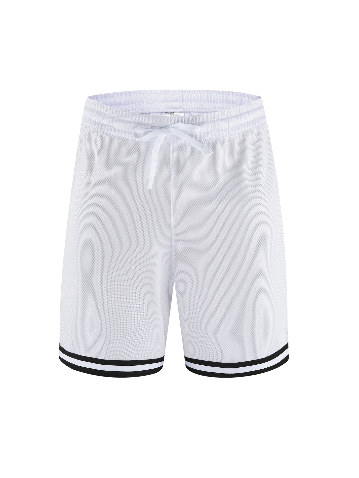 I Vibe Heavy With God Men's Classic Stripe Trim Zip Pocket Basketball Shorts