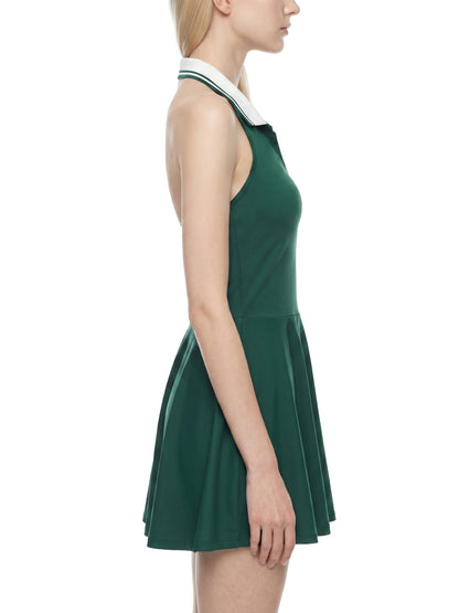God Don't Play About Me Women’s Christian Collared Halter A‑Line Tennis Dress