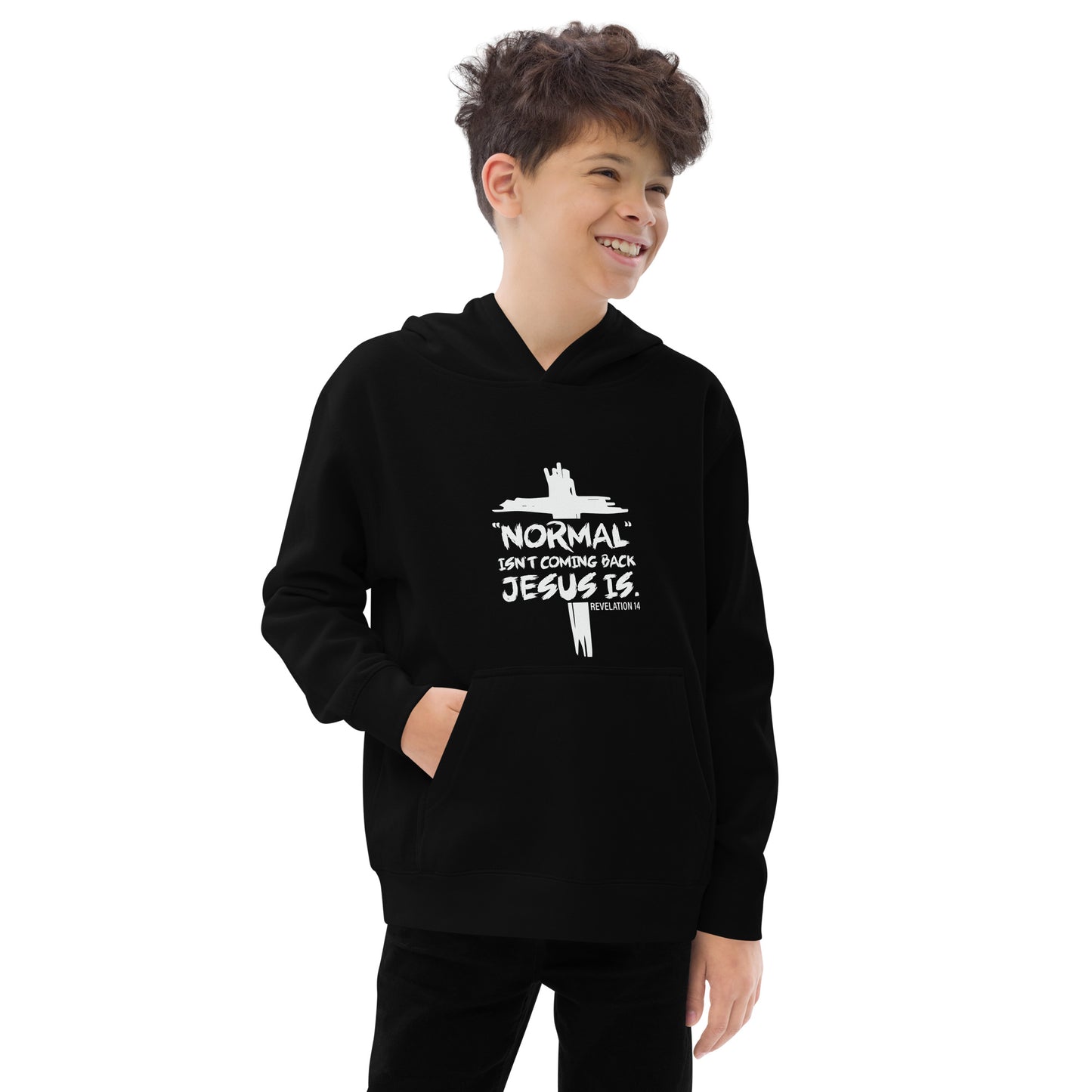 Normal Isn't Coming Back Christian Youth Pullover fleece hooded Sweatshirt