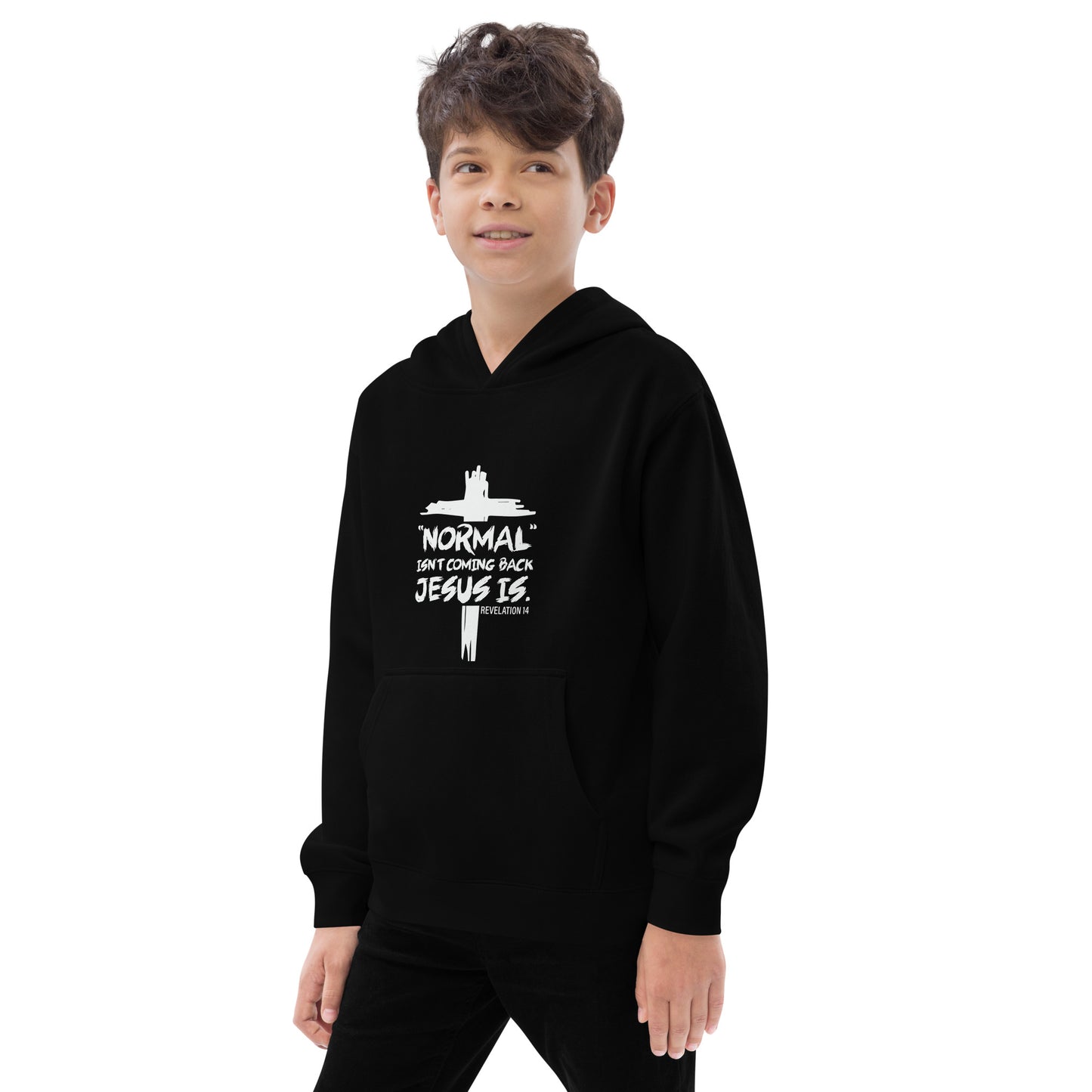 Normal Isn't Coming Back Christian Youth Pullover fleece hooded Sweatshirt