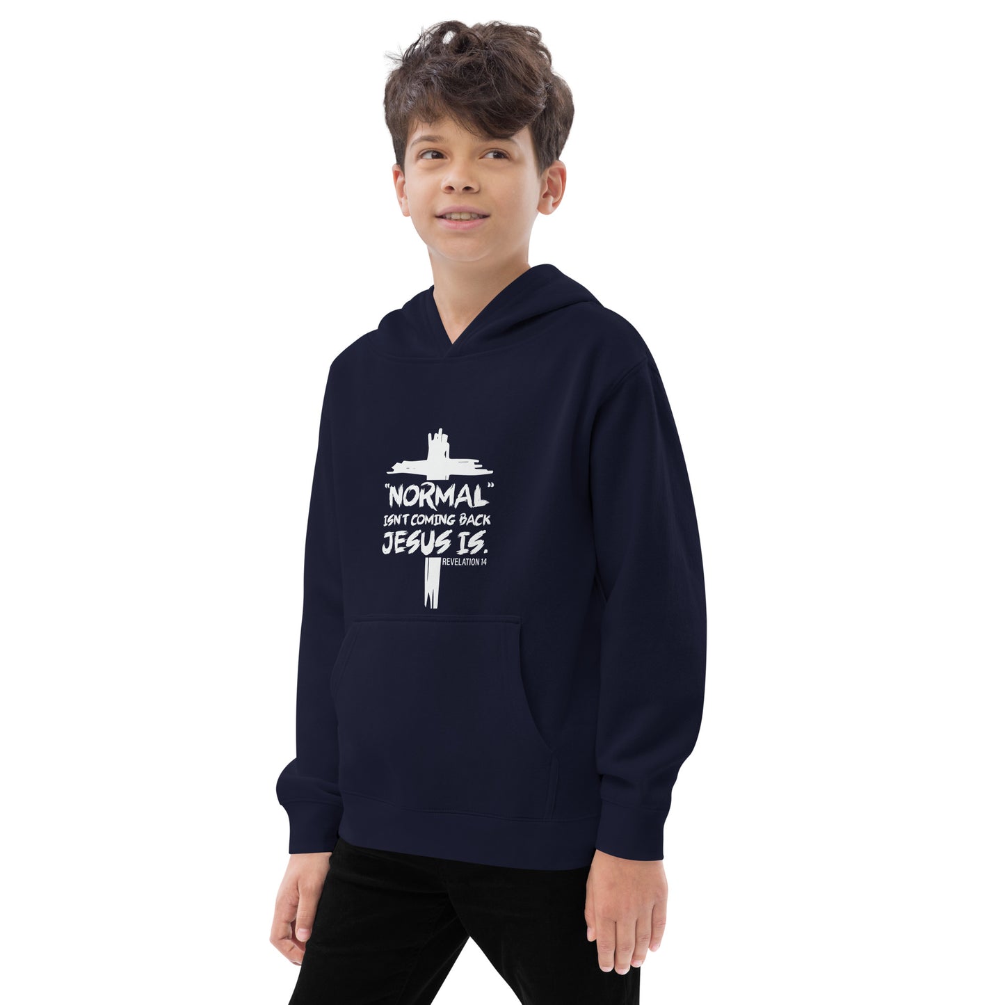 Normal Isn't Coming Back Christian Youth Pullover fleece hooded Sweatshirt