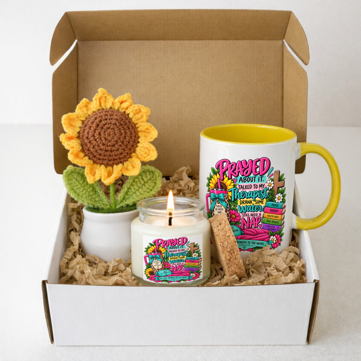 Prayed About It, Talked to My Therapist, Still Need a Nap Brighter Days Box - Claimed by God Designs