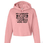 My Worship Is Loud Women's Christian Cropped Fleece Pullover Hooded Sweatshirt - ClaimedbyGodDesigns
