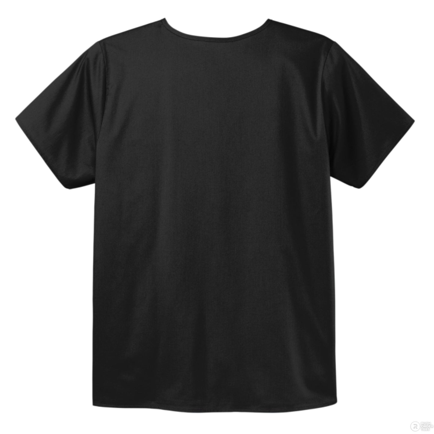 Seek First The Kingdom Unisex Chest Pocket V - Neck Scrub Top – Comfortable, Durable, and Professional Workwear - ClaimedbyGodDesigns