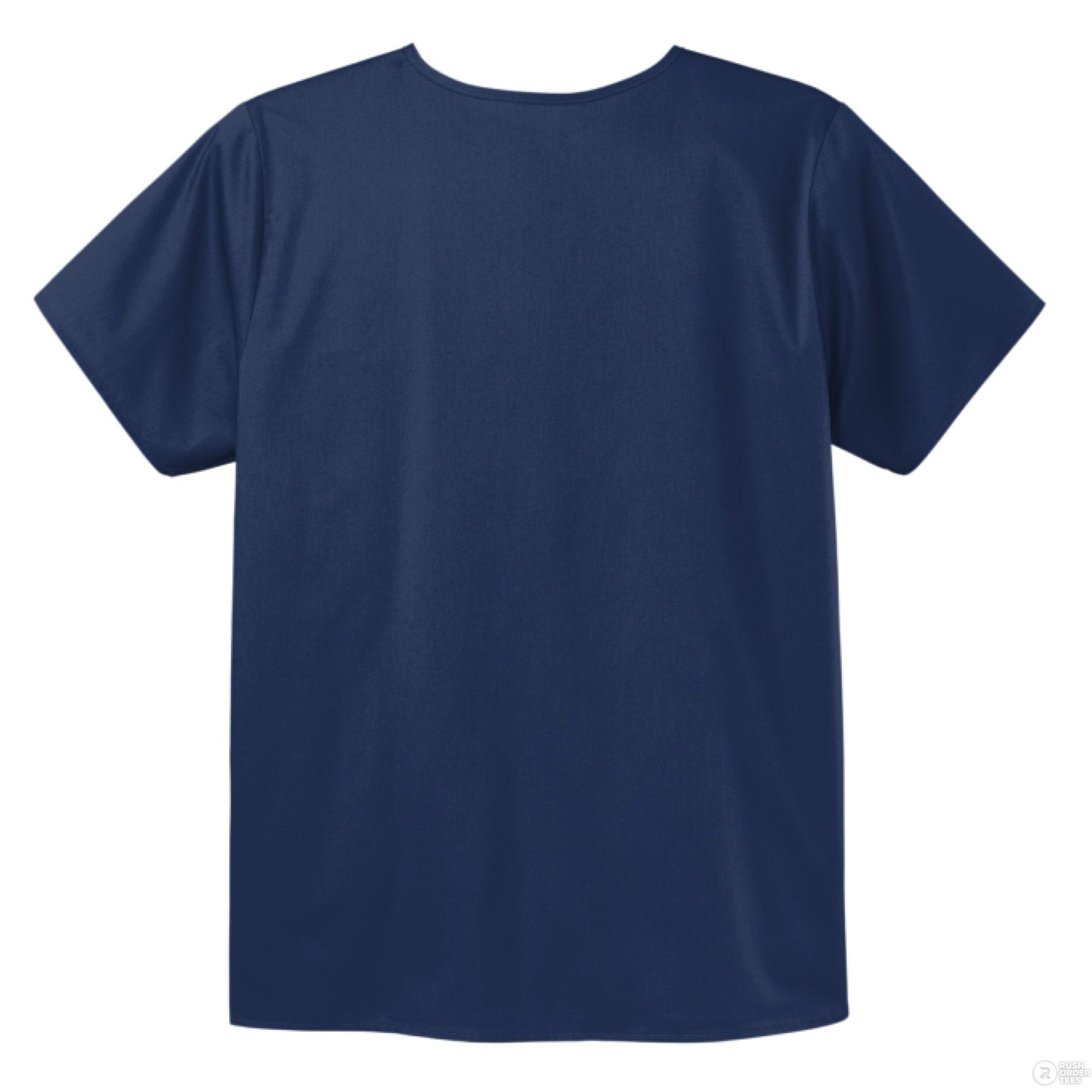 Seek First The Kingdom Unisex Chest Pocket V - Neck Scrub Top – Comfortable, Durable, and Professional Workwear - ClaimedbyGodDesigns