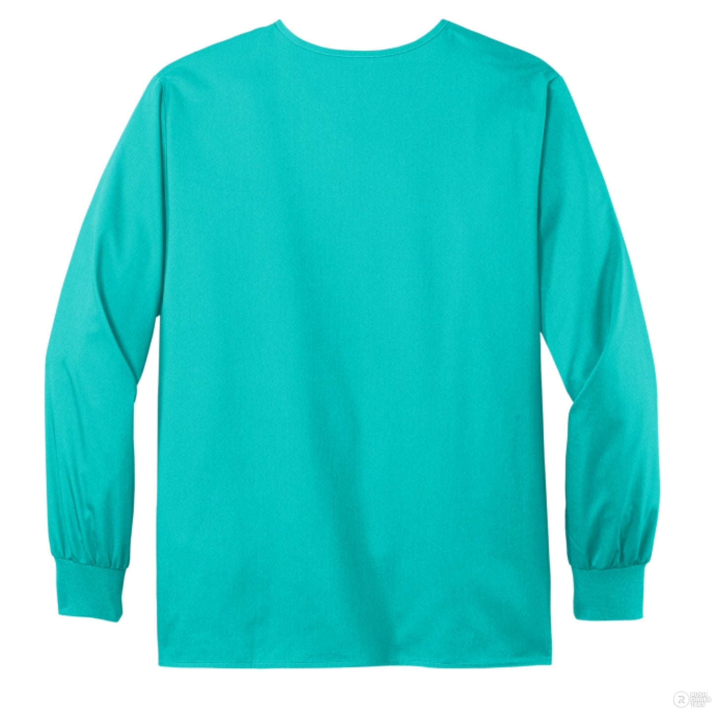 Seek First The Kingdom Unisex Christian WorkFlex Snap - Front Scrub Jacket – Comfortable, Durable, and Professional Workwear - ClaimedbyGodDesigns