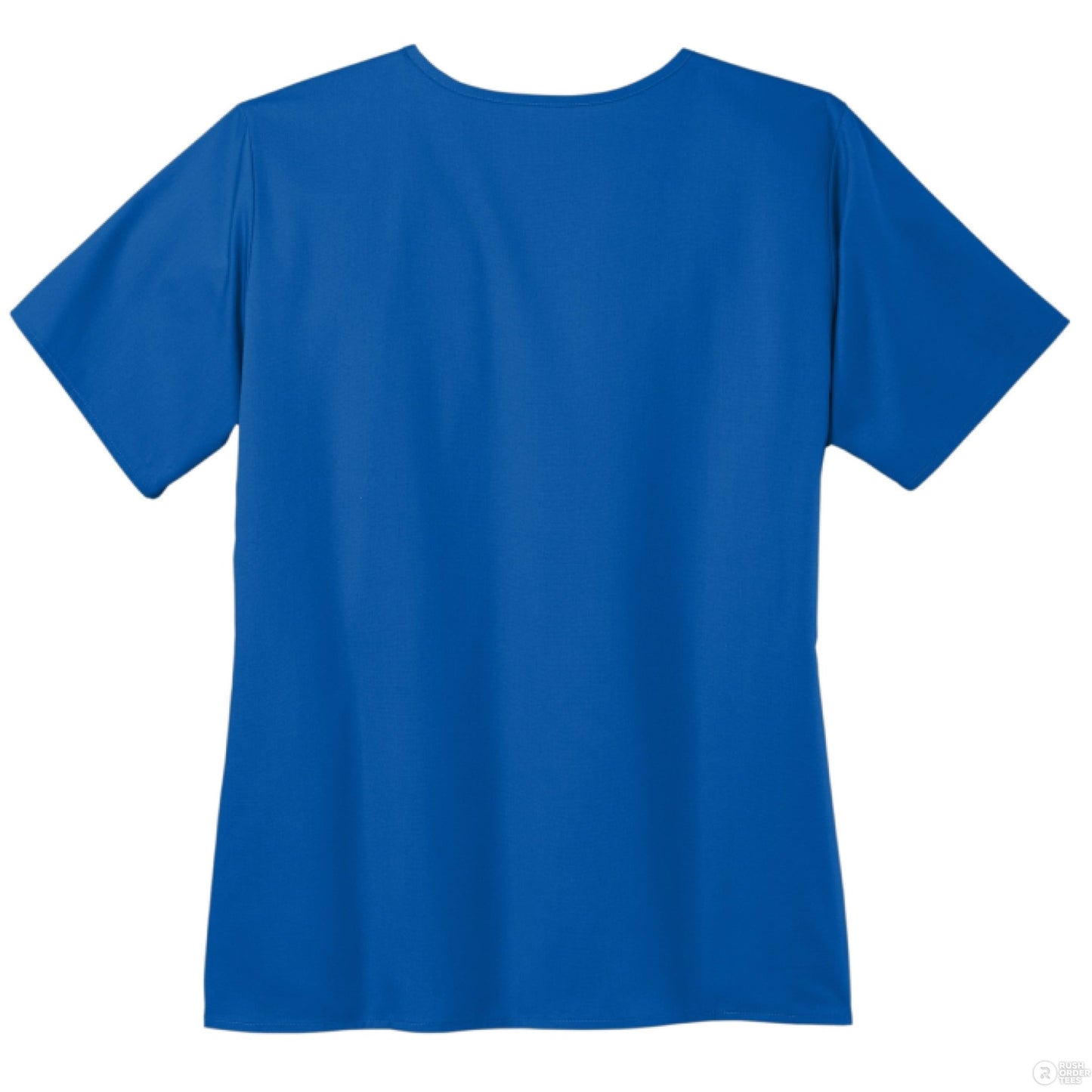 Keep Him First Women’s WorkFlex Mock Wrap Christian Scrub Top - ClaimedbyGodDesigns