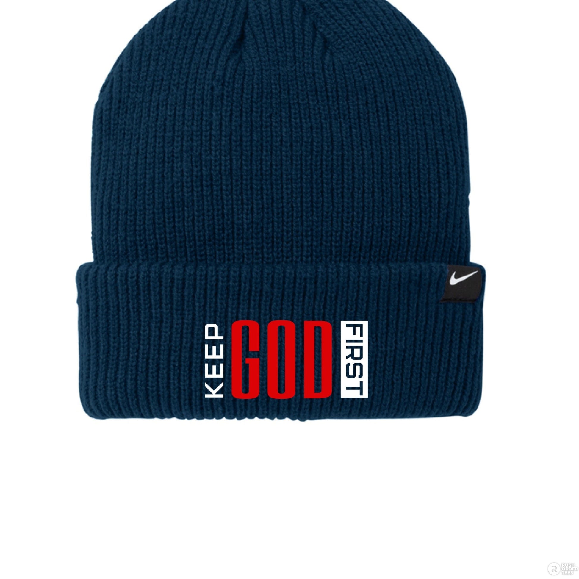 Keep Him First Adult Christian Beanie - ClaimedbyGodDesigns