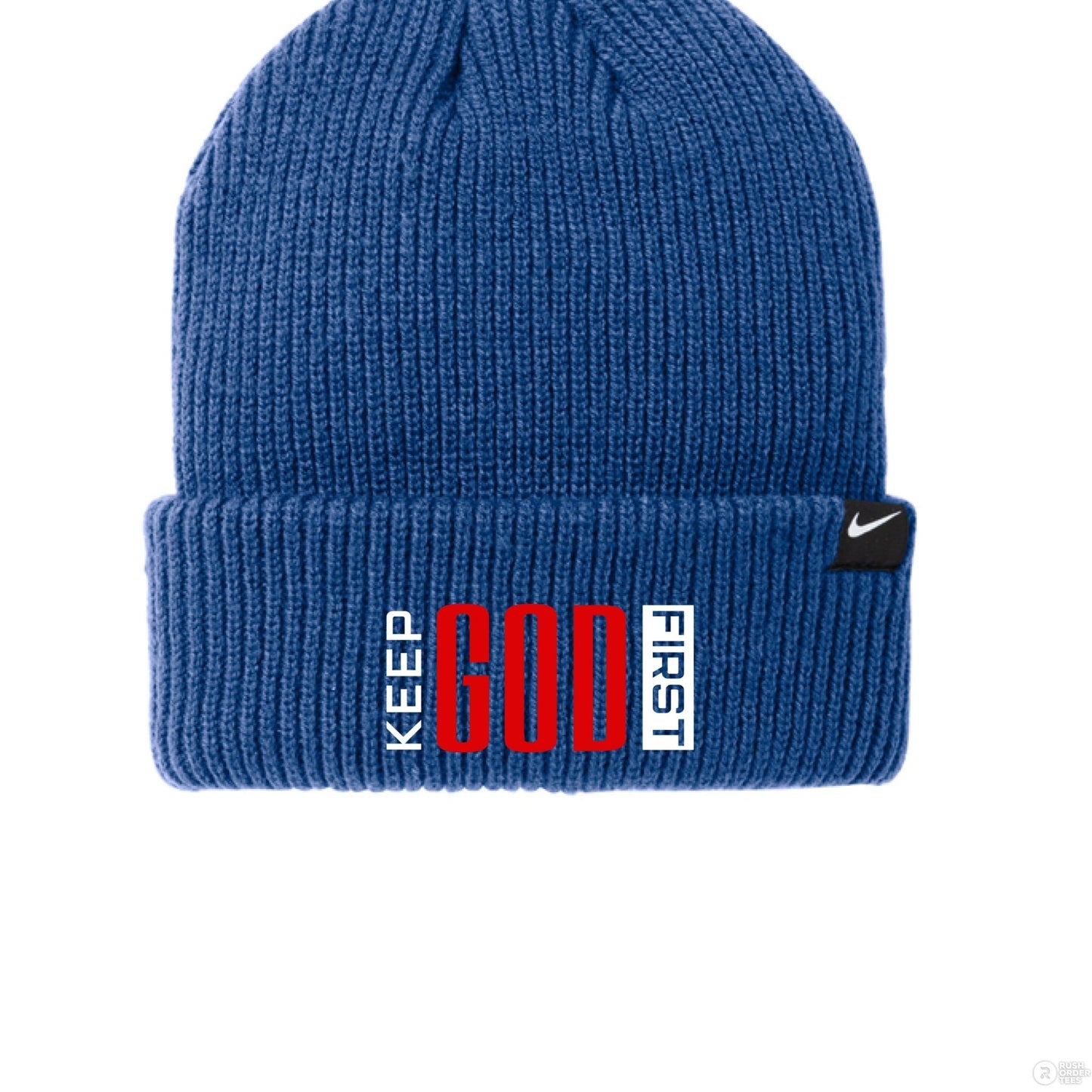 Keep Him First Adult Christian Beanie - ClaimedbyGodDesigns