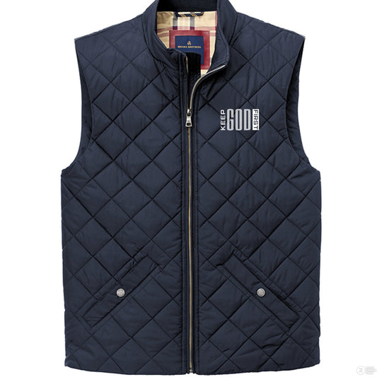 Keep Him First Men’s Christian Quilted Vest - ClaimedbyGodDesigns