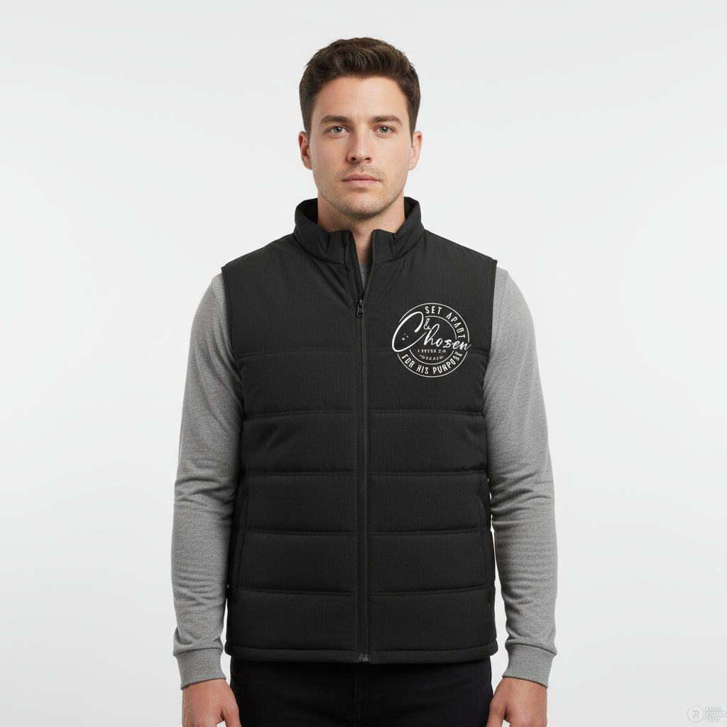 Set Apart and Chosen Men's Christian Vest - ClaimedbyGodDesigns