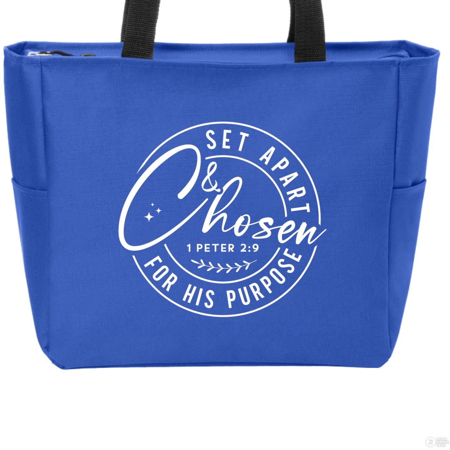 Set Apart and Chosen Christian Tote Bag - ClaimedbyGodDesigns