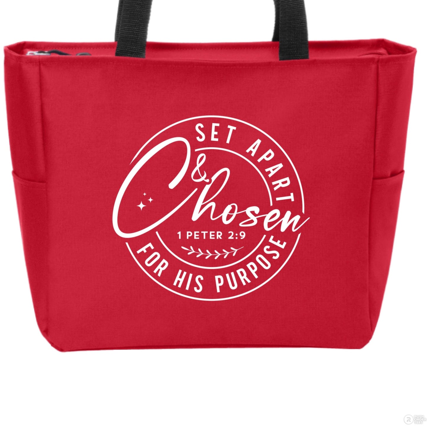 Set Apart and Chosen Christian Tote Bag - ClaimedbyGodDesigns