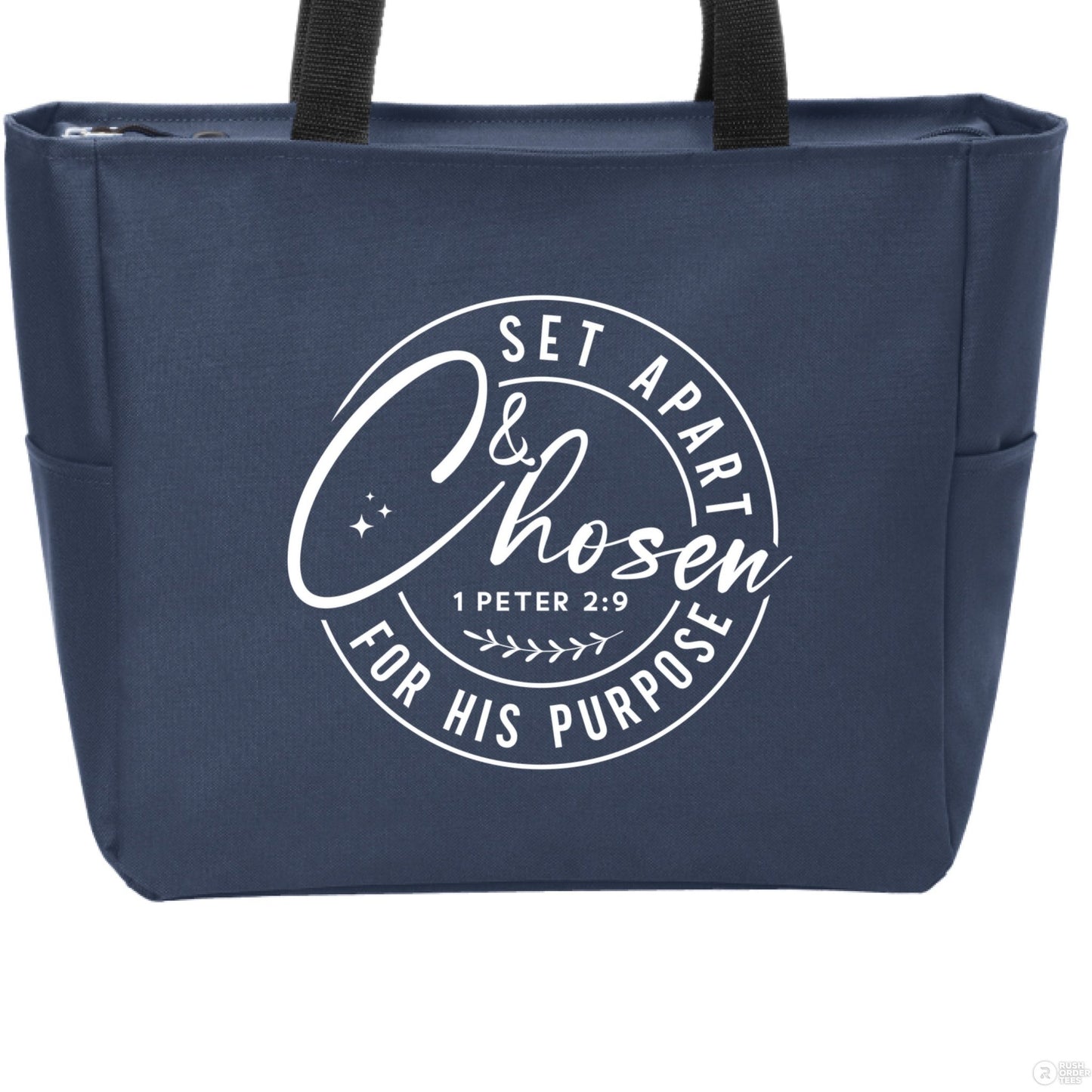 Set Apart and Chosen Christian Tote Bag - ClaimedbyGodDesigns