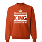 The Resurrecting King unisex Christian Fleece Pullover Crewneck Sweatshirt - ClaimedbyGodDesigns