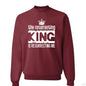 The Resurrecting King unisex Christian Fleece Pullover Crewneck Sweatshirt - ClaimedbyGodDesigns