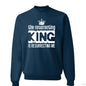 The Resurrecting King unisex Christian Fleece Pullover Crewneck Sweatshirt - ClaimedbyGodDesigns