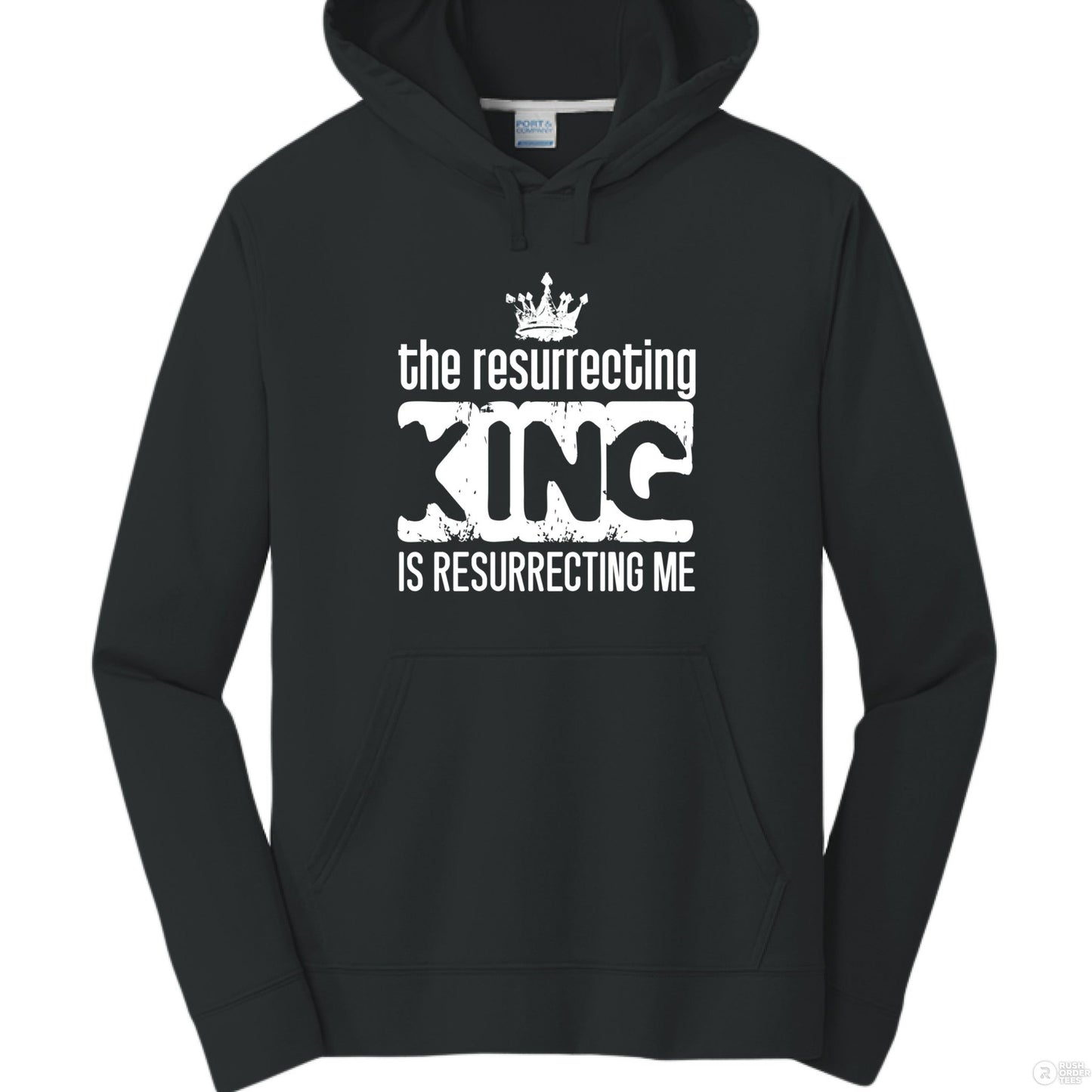 The Resurrecting King Men's Christian Pullover Hooded Sweatshirt - ClaimedbyGodDesigns