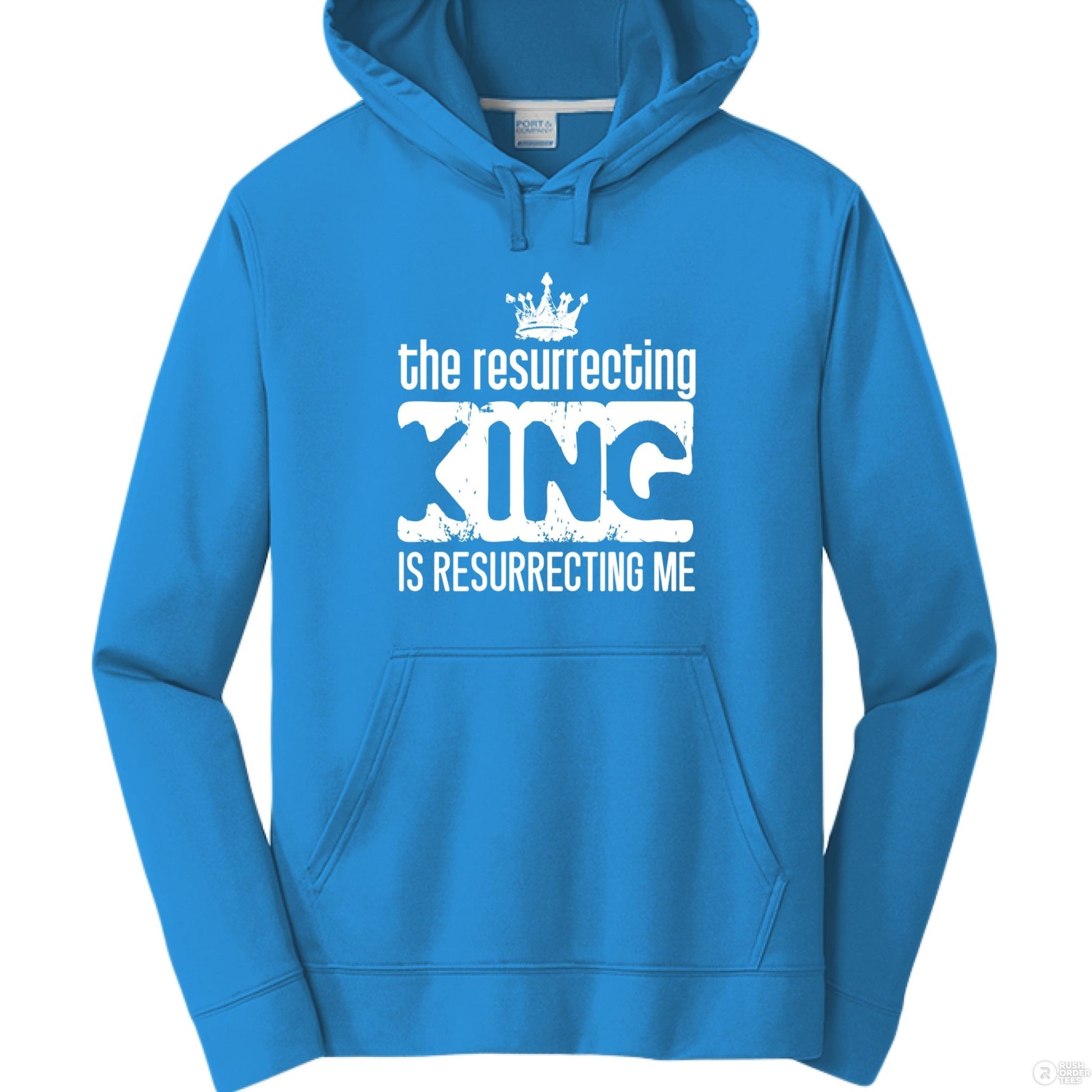 The Resurrecting King Men's Christian Pullover Hooded Sweatshirt - ClaimedbyGodDesigns