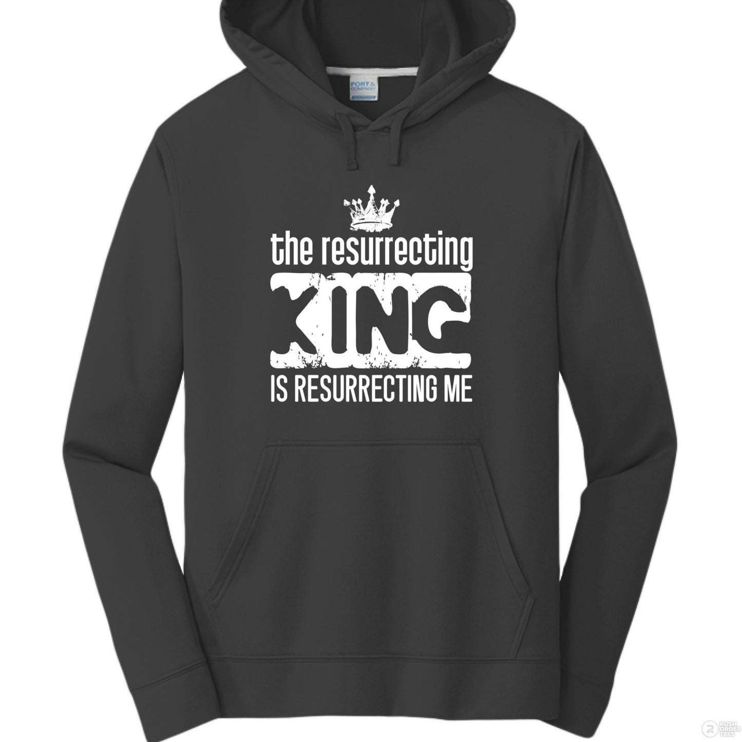 The Resurrecting King Men's Christian Pullover Hooded Sweatshirt - ClaimedbyGodDesigns