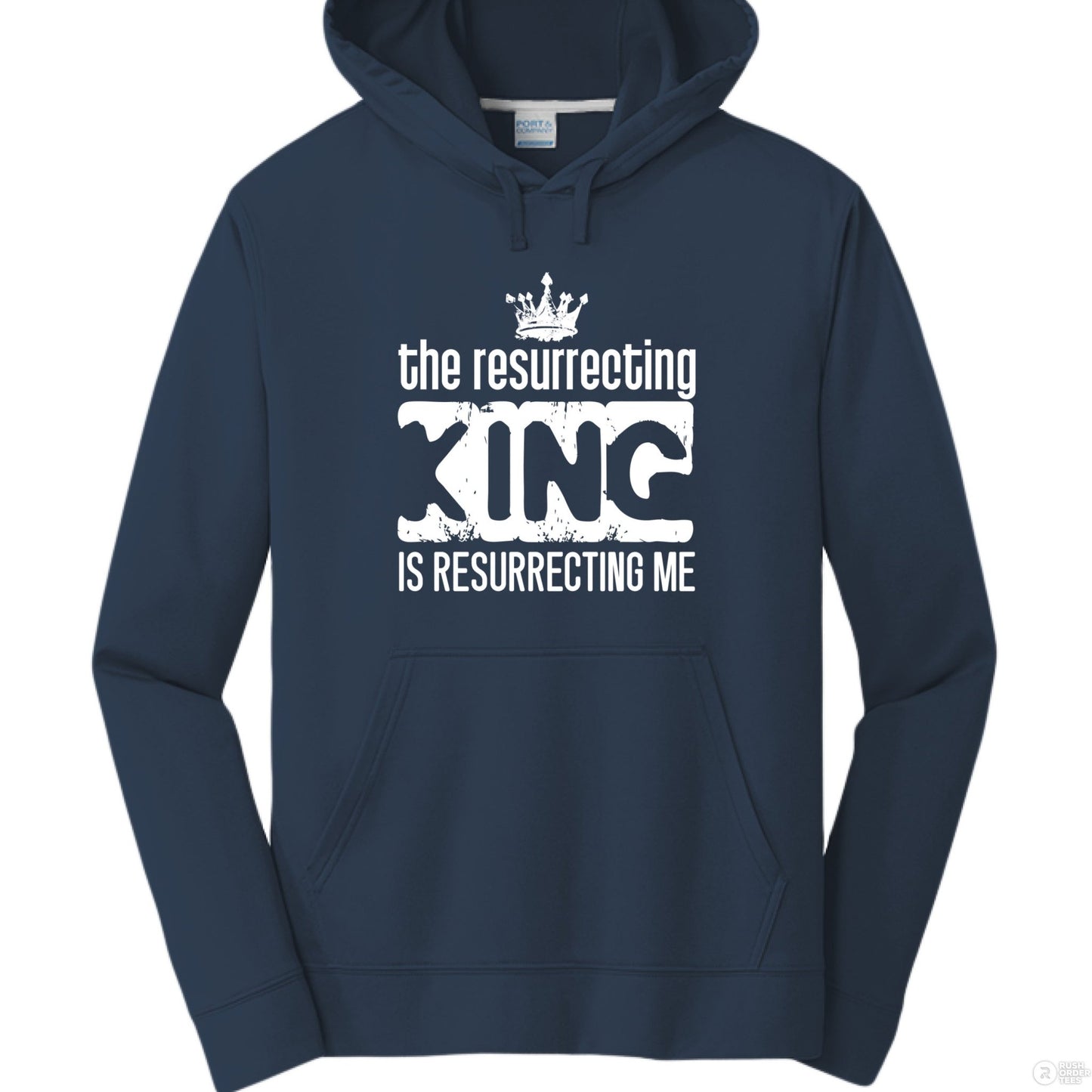 The Resurrecting King Men's Christian Pullover Hooded Sweatshirt - ClaimedbyGodDesigns