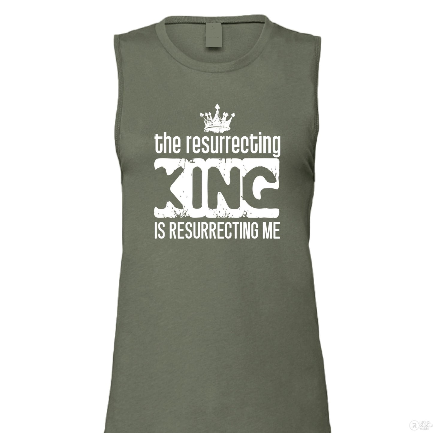 The Resurrecting King Women's Christian Gym Tank top - ClaimedbyGodDesigns