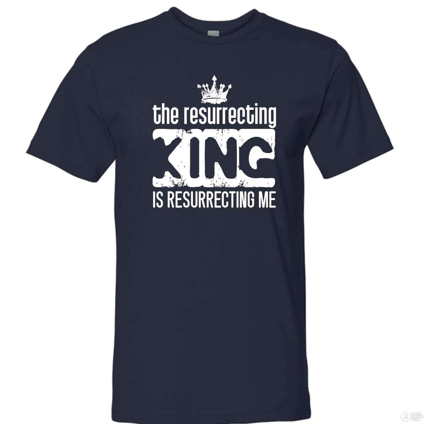 The Resurrecting King Men's Christian T-shirt - ClaimedbyGodDesigns