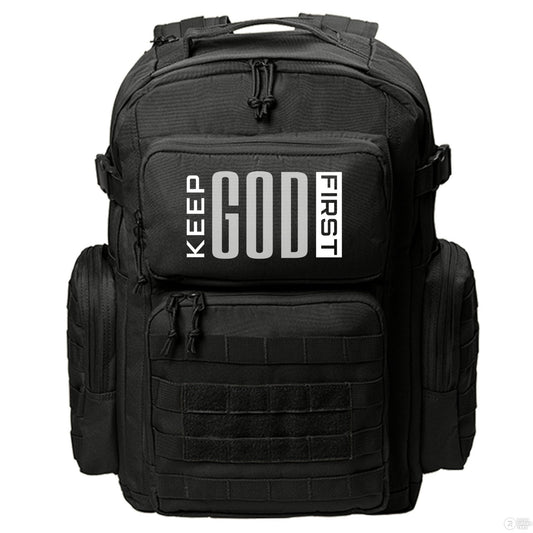 Keep Him First Christian Backpack - ClaimedbyGodDesigns