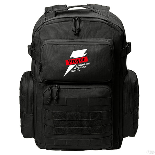 Prayer Rehydrate Replenish Refuel Christian Backpack - ClaimedbyGodDesigns
