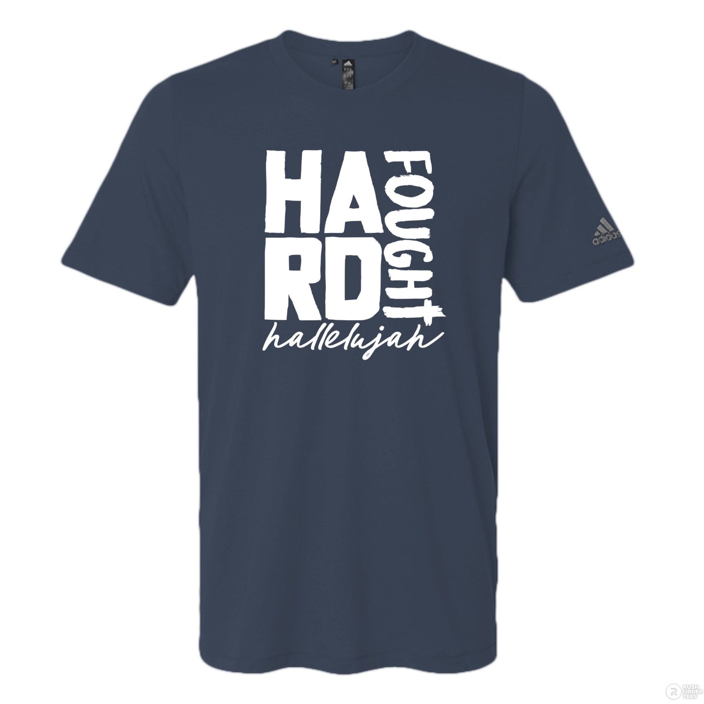 Hard Fought Hallelujah Men's Christian T-shirt - ClaimedbyGodDesigns