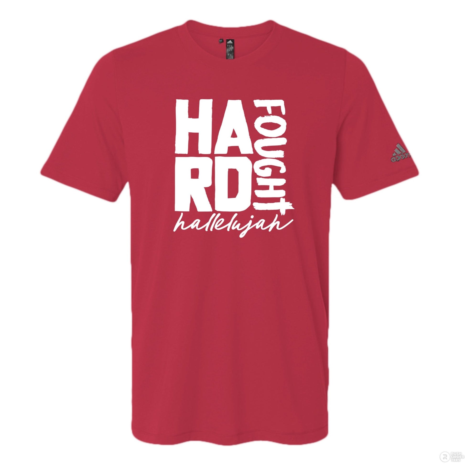 Hard Fought Hallelujah Men's Christian T-shirt - ClaimedbyGodDesigns
