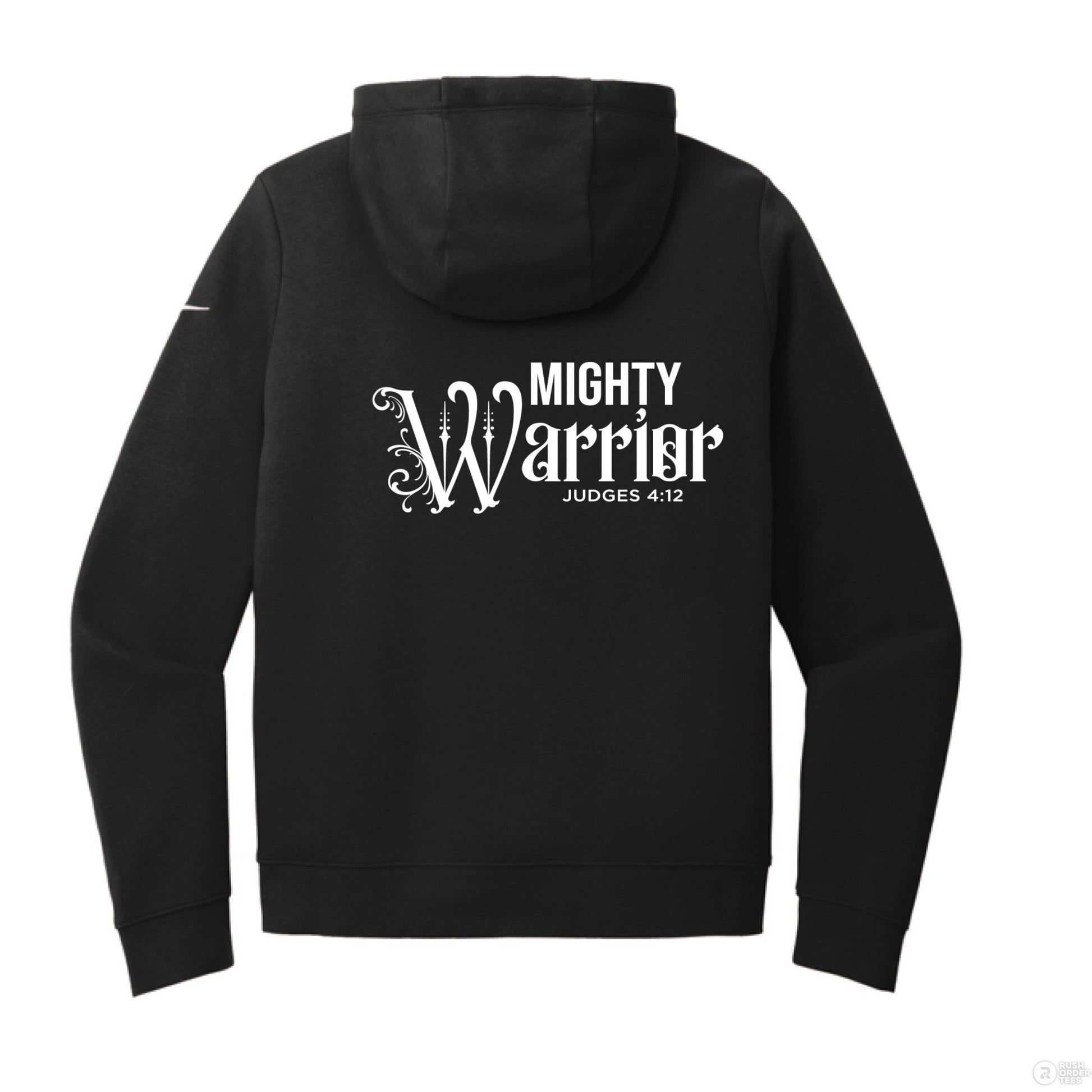 Mighty Warrior Women's Christian Fleece Full - Zip Hooded Sweatshirt - ClaimedbyGodDesigns