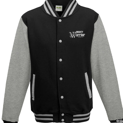 Mighty Warrior Men's Christian Heavyweight Letterman Jacket - ClaimedbyGodDesigns