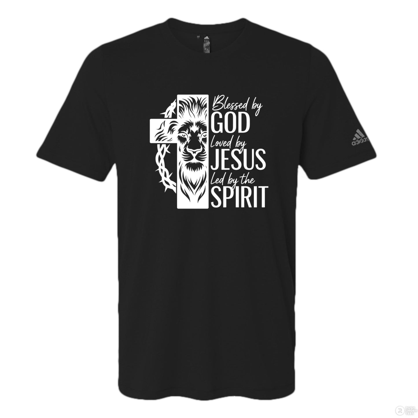Blessed By Him Men's Christian T-shirt - ClaimedbyGodDesigns