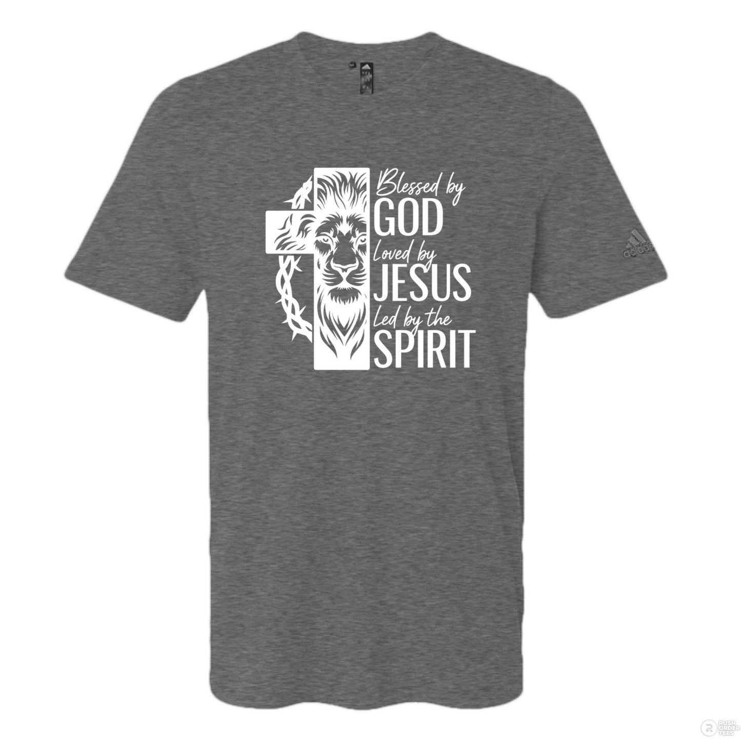 Blessed By Him Men's Christian T-shirt - ClaimedbyGodDesigns