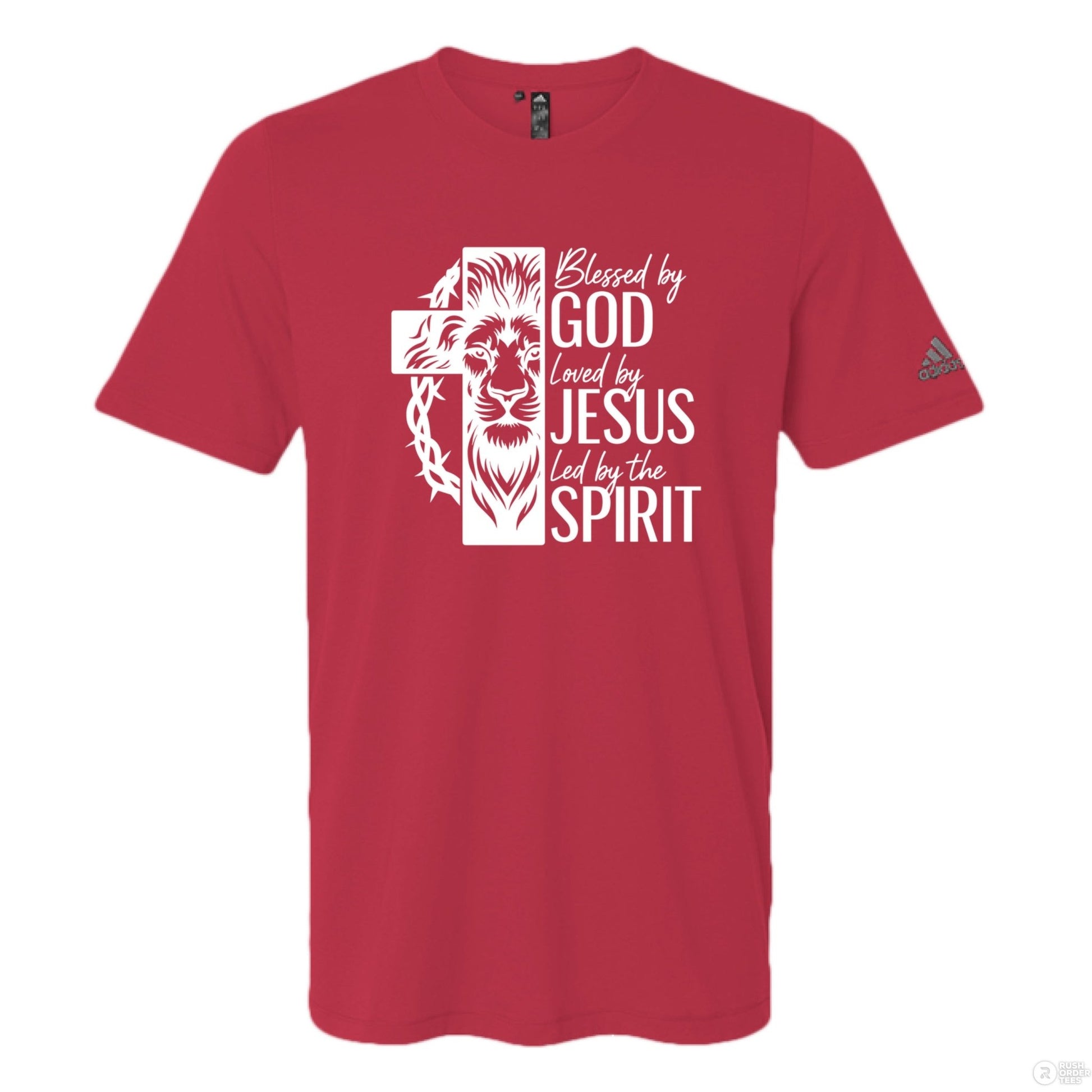 Blessed By Him Men's Christian T-shirt - ClaimedbyGodDesigns