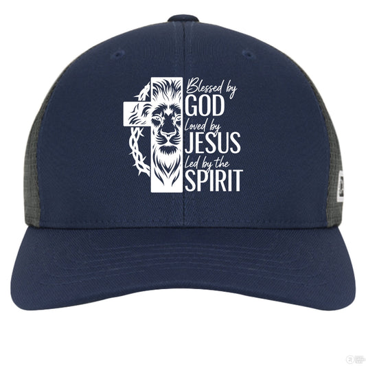 Blessed By Him Adult Christian Hat - ClaimedbyGodDesigns