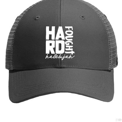 Hard Fought Hallelujah Adult Christian Hat - ClaimedbyGodDesigns