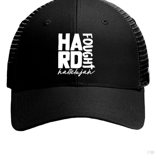 Hard Fought Hallelujah Adult Christian Hat - ClaimedbyGodDesigns