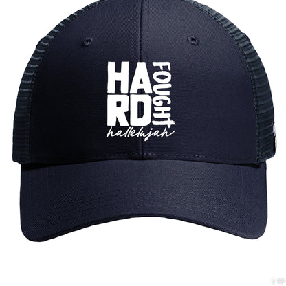Hard Fought Hallelujah Adult Christian Hat - ClaimedbyGodDesigns