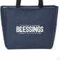 I Will Keep Counting My Blessings Christian Zip Tote Bag - ClaimedbyGodDesigns