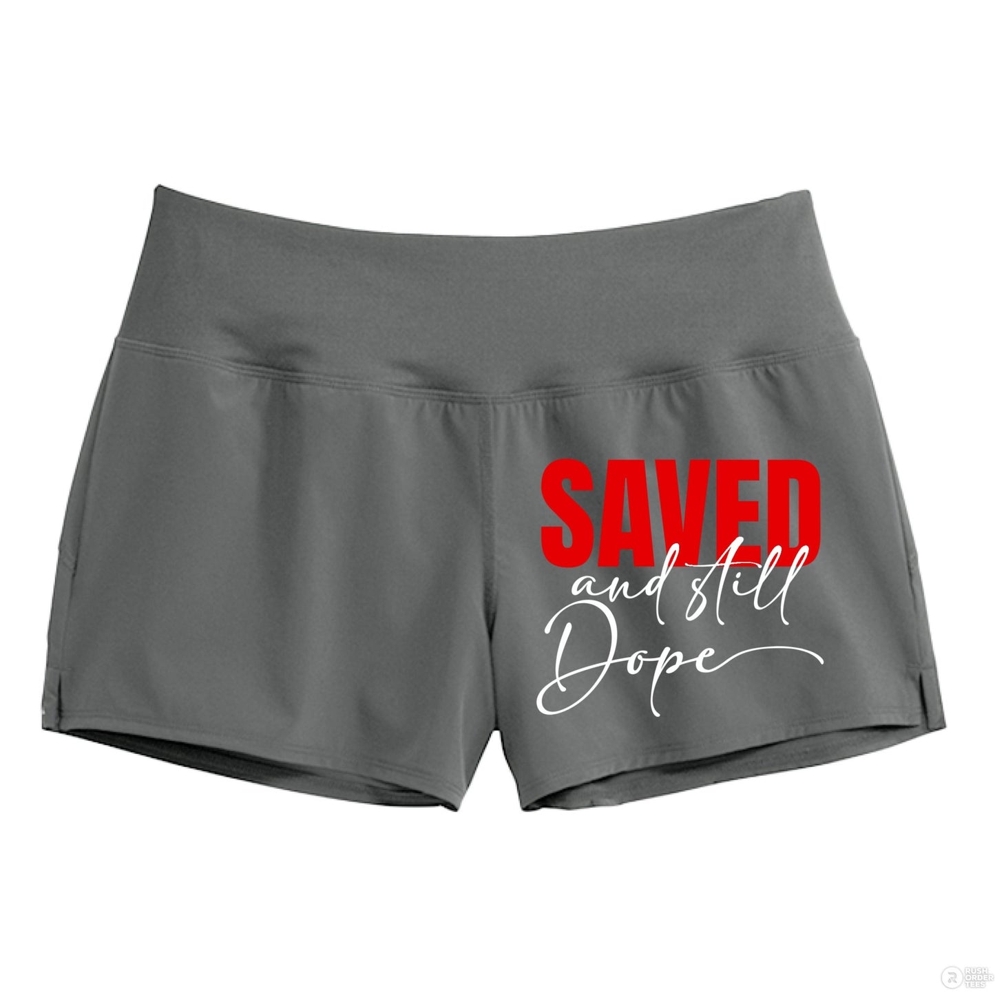 Saved And Still Dope Women’s Christian Shorts - ClaimedbyGodDesigns