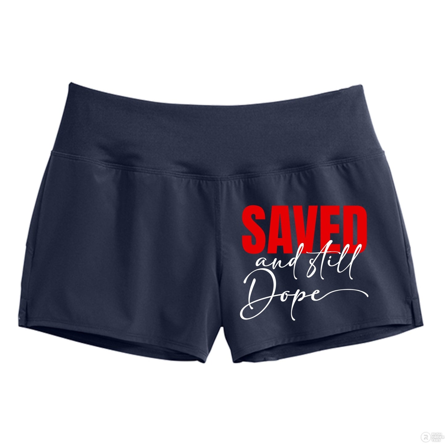 Saved And Still Dope Women’s Christian Shorts - ClaimedbyGodDesigns